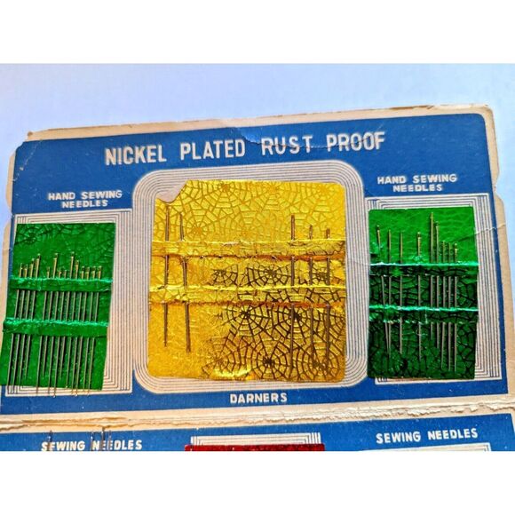 Sewing Susan Gold and Silver Eye Needle Pack Case Vintage 1960's  Ephemera Paper - Picture 6 of 8